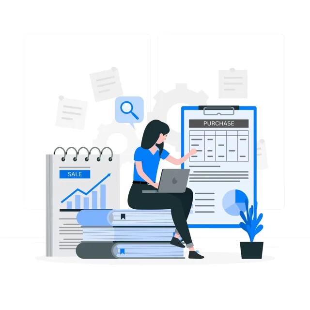 Illustration of sale and purchase bills for stockists in ValueSoft